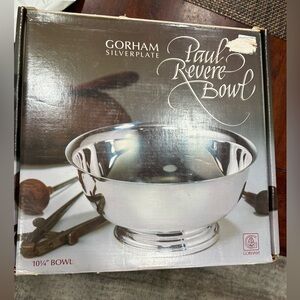 New in box Gorham Silverplate Paul Revere Bowl